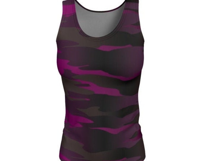 CAMOUFLAGE TANK TOP Womens Camouflage Tank Tops Work Out Top Running Tank Cycling Clothing for Women Yoga Top Camo Print Shirt for Women