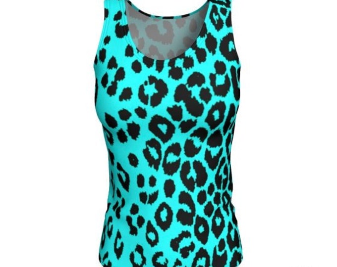 Cheetah TANK TOP Animal Print Tank Top WOMENS Cheetah Top Leopard Print Shirt Work-out Clothing Yoga Top Tank Top Gym Top Cycling Clothing