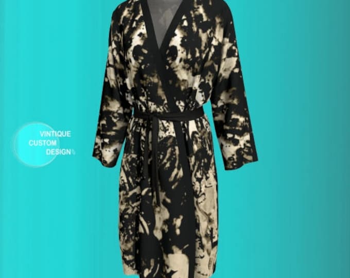 BOHO KIMONO ROBE Long Kimono Robe for Women Sexy Gift for Wife Mothers Day Gift Gift for Her Gift for Girlfriend Luxury Robe Womens Robes