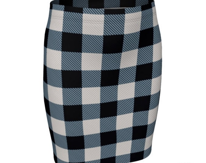 BUFFALO PLAID SKIRT Fall Fashion Skirt Plaid Skirt for Women Flare High Waisted Skirt or Slim Fitted Skirt Buffalo Check Plaid 90's Fashion