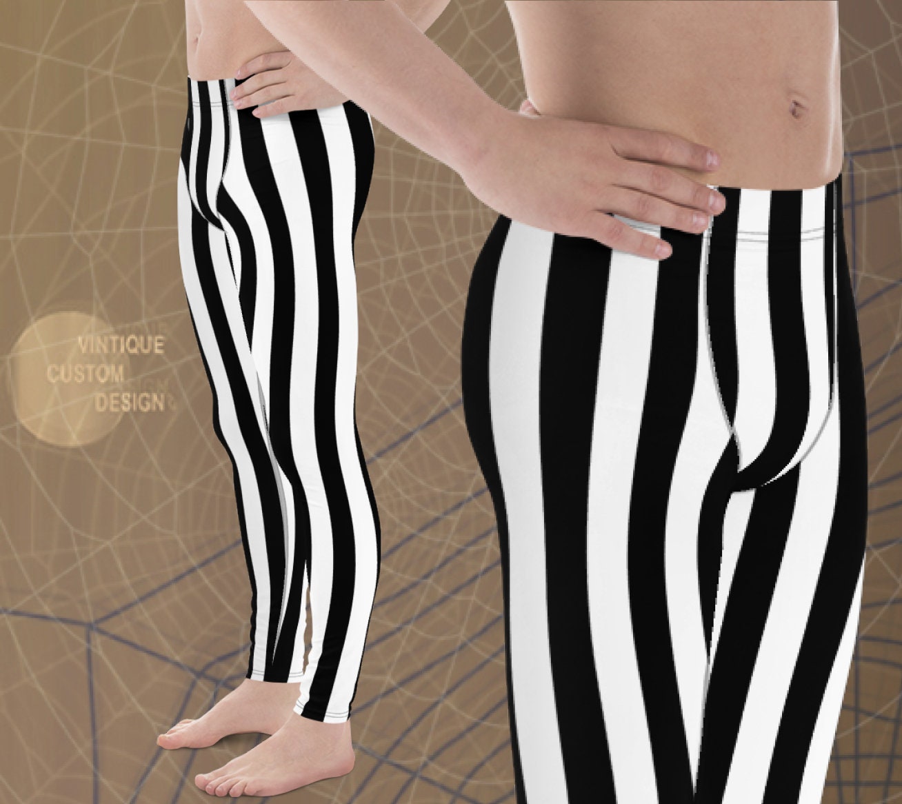 striped prison pants