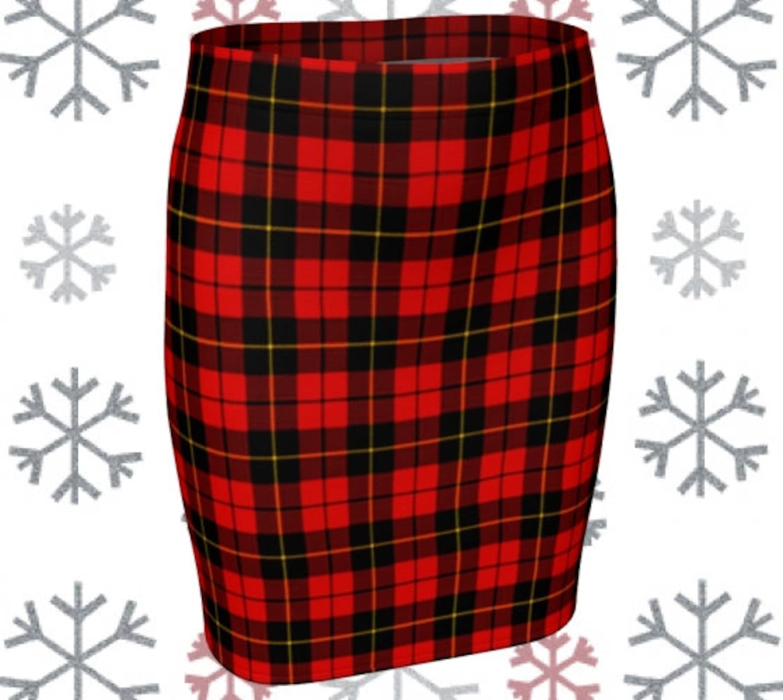 RED Tartan PLAID Mini SKIRT Red Plaid Skirt Red Plaid Mini Skirt Womens