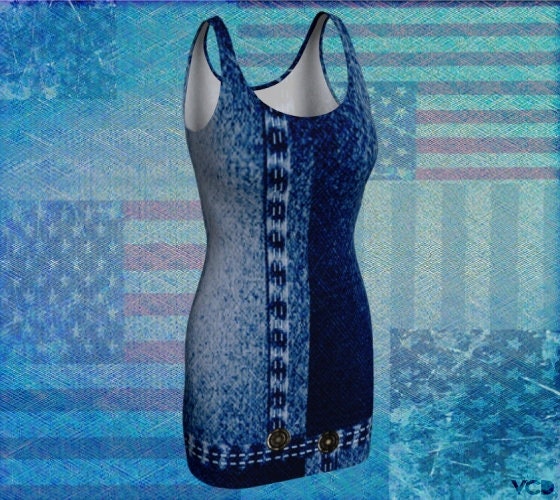 womens blue jean dress