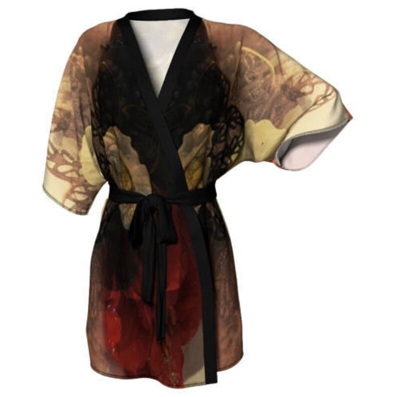 DESIGNER KIMONO ROBE Womens Designer Japanese Style Kimono Robe Womens