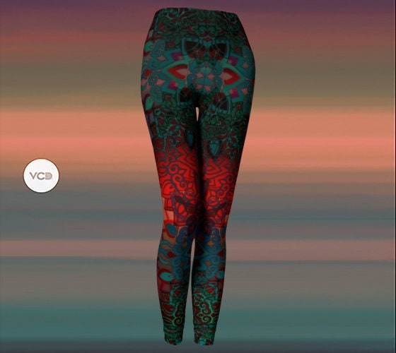 Tribal YOGA LEGGINGS For Women - Printed Leggings - WOMENS