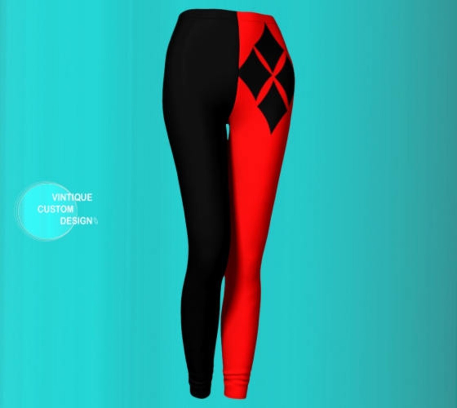 Harley Quinn LEGGINGS Cosplay Leggings Sexy Print Leggings Etsy