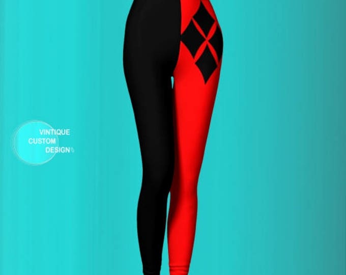 Harley Quinn LEGGINGS Cosplay Leggings Sexy Print Leggings Sexy YOGA PANTS Sexy Yoga Leggings Womens Sexy Leggings Sexy Womens Legggings