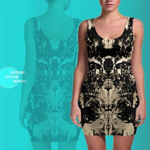 BODYCON DRESS WOMENS Designer Boho Body-con Fashion Printed Art Print Dress Womens Dresses Slim Fit Mini Dress Festival Fashion Dress Spring
