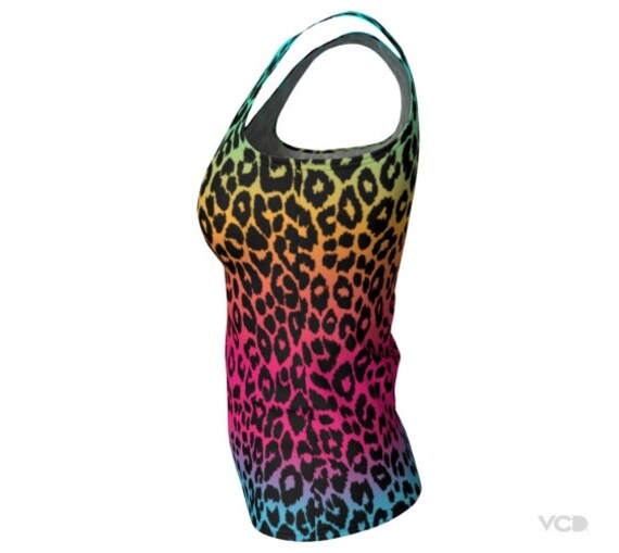 Multicolored Leopard Ombre Top Multicolored Leopard Ombre Top