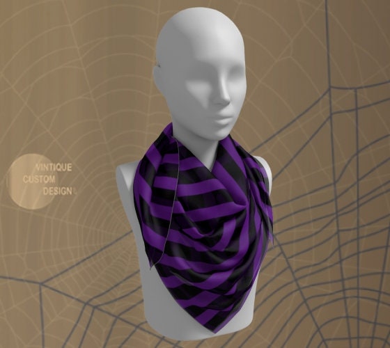 Purple and black sale scarf