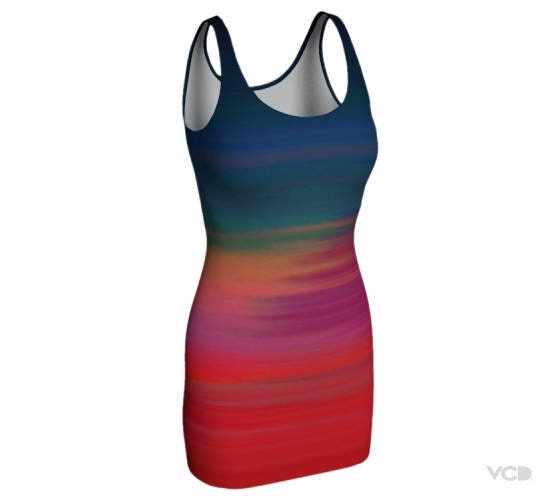 womens rainbow dress