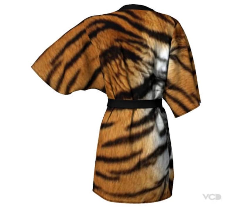 KIMONO ROBE WOMENS Tiger Robe Kimono Robe Womens Animal Print Etsy