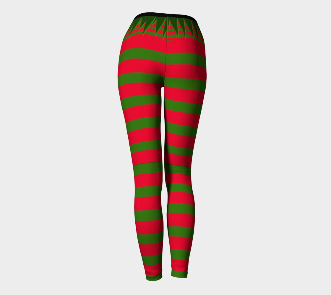 ELF LEGGINGS Womens Yoga Pants Yoga Leggings CHRISTMAS Leggings for ...