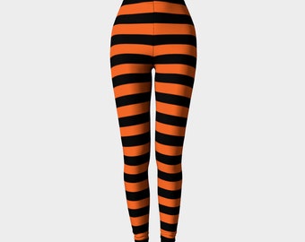 Orange and Black Witch LEGGINGS 