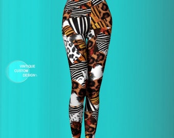 Jungle Safari Leggings: Women's Animal Print Yoga Pants