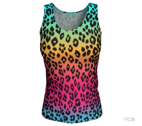 Multicolored Leopard Ombre Top Multicolored Leopard Ombre Top