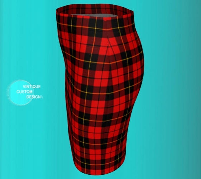 RED Tartan PLAID Mini SKIRT Red Plaid Skirt Red Plaid Mini Skirt Womens Clothing Sexy Mini Skirt Sexy Print Plaid Skirts for Women Flare image 5