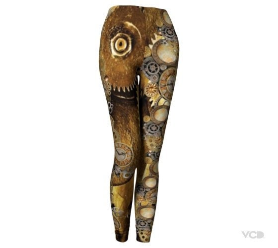 Steam Punk Leggings WOMENS Steampunk Leggings for Women Cyberpunk