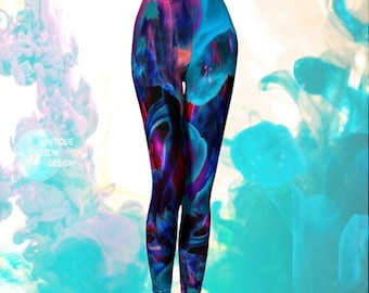 Rave Leggings Burning Man Clothing Festival Leggings Yoga Pants SEXY PRINT LEGGINGS Festival Fashion Colorful Art Leggings Sexy Yoga Pants