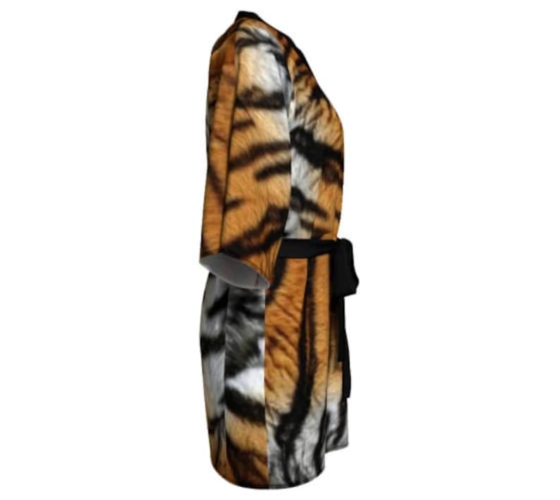 KIMONO ROBE WOMENS Tiger Robe Kimono Robe Womens Animal Print Etsy