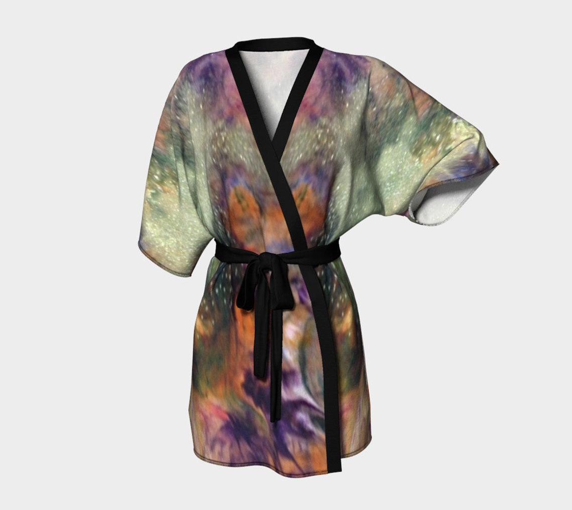 GALAXY KIMONO ROBE Women's Galaxy Kimono Lingerie Robe for - Etsy