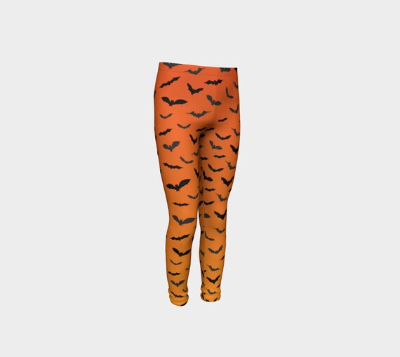 Orange and top black toddler tights