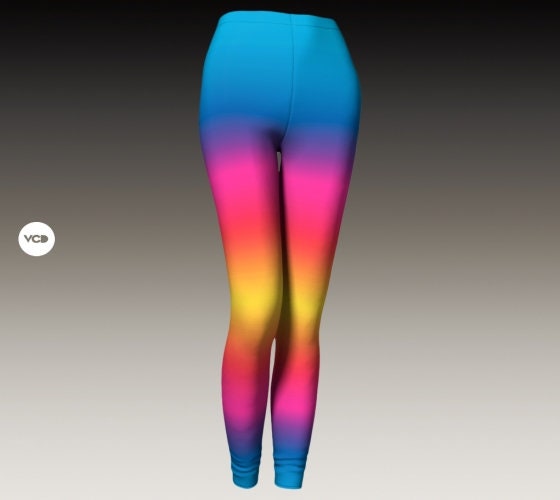 RAINBOW LEGGINGS Colorful Ombre Yoga Leggings WOMENS Yoga Pants