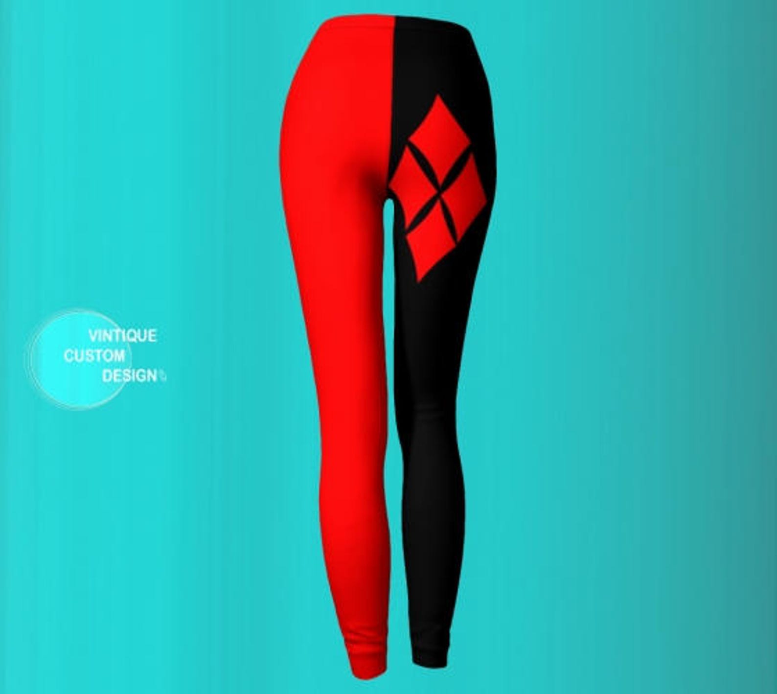 Harley Quinn LEGGINGS Cosplay Leggings Sexy Print Leggings Etsy