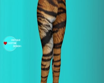 Tiger Print Leggings: Mommy and Me Matching Outfit