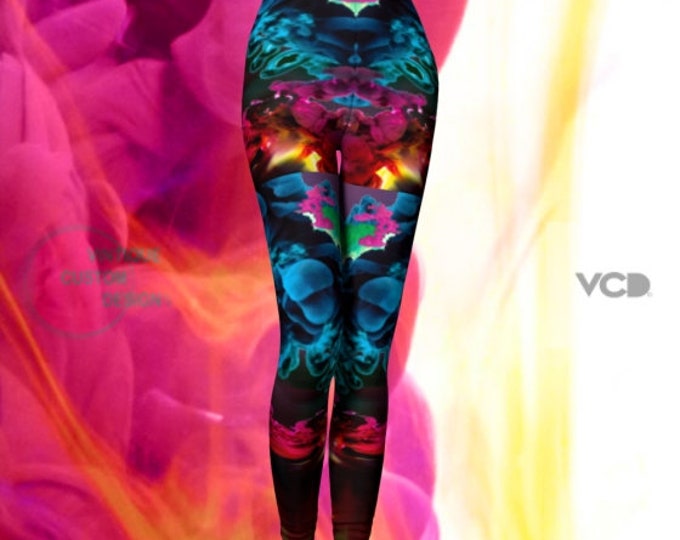 Festival Leggings Rave Leggings Burning Man Clothing Womens Festival Leggings Yoga Pants Yoga Leggings SEXY PRINT LEGGINGS Festival Outfit