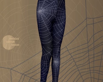 Spooky Fun and Cute HALLOWEEN Leggings for Boys and Girls - Spiderweb Leggings - Cobweb Leggings - Halloween Costumes - Tights - Kids - Baby