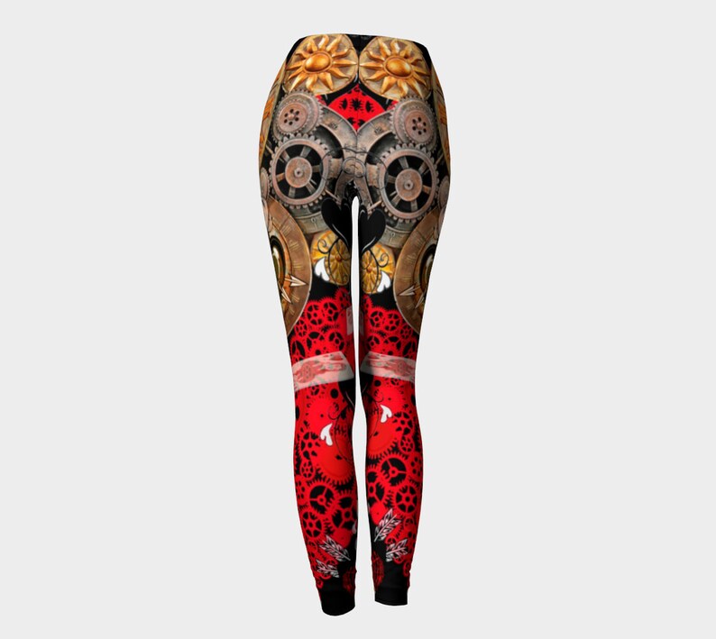 AU STOCK PUNK ROCKABILLY ARTS PRINT DANCE SPORTS LEGGINGS SEXY
