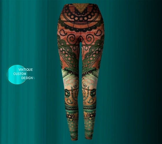 Aztec pattern leggings hot sale