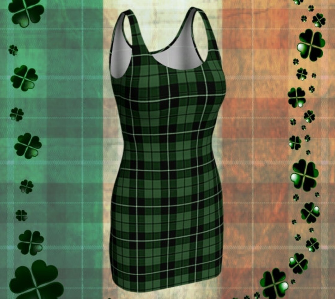 St Patricks Day Dress Green TARTAN PLAID Dress Womens Sexy Mini Dress for Women  Plaid Bodycon Dress Flare Dress Skater Dress Plaid Dresses - Etsy