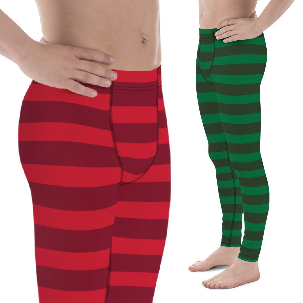 MENS CHRISTMAS LEGGINGS Striped 
