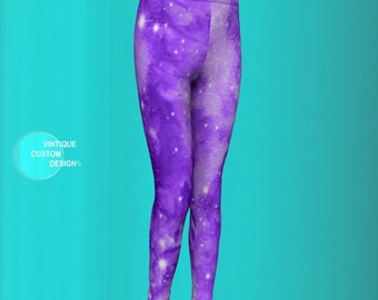 GIRLS GALAXY LEGGINGS Purple Galaxy Leggings for Kids Youth Leggings Girls Clothing Girls Baby Leggings Baby Girl Leggings Toddler Leggings