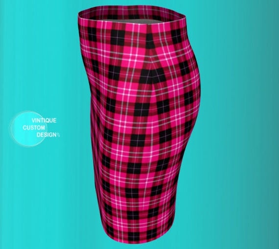 Pink plaid skirt target online