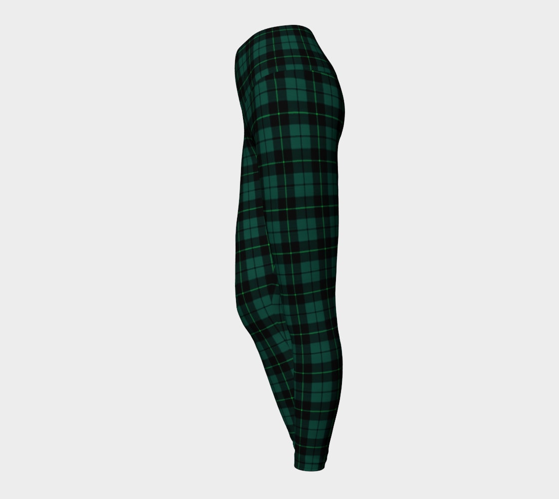 Green TARTAN PLAID LEGGINGS Womens Yoga Leggings Yoga Pants Plaid Yoga  Leggings Christmas Yoga Leggings Christmas Yoga Pants Green Plaid 