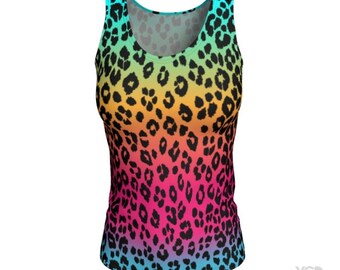 トップス Angelnumber555 leopard ribbon sleeveless トップス Angelnumber555 leopard ribbon sleeveless Women's