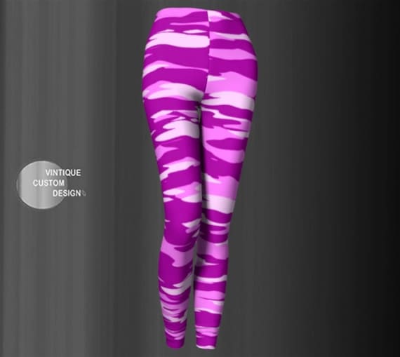 Custom Pink Leggings, Leggings Woman Pink, Pink Leggings for Women