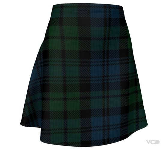 Tartan skirt top size 14