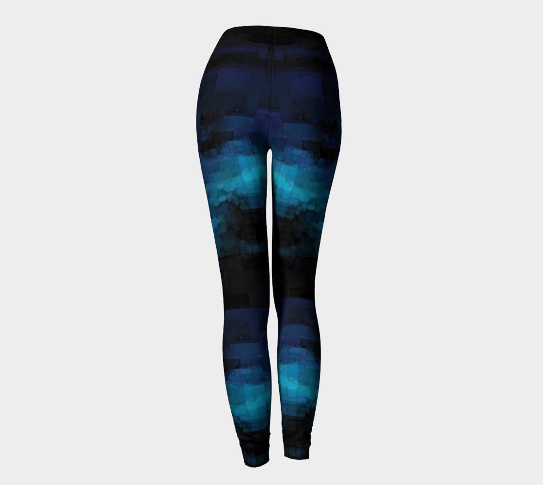 Ombre Leggings - Blue/White