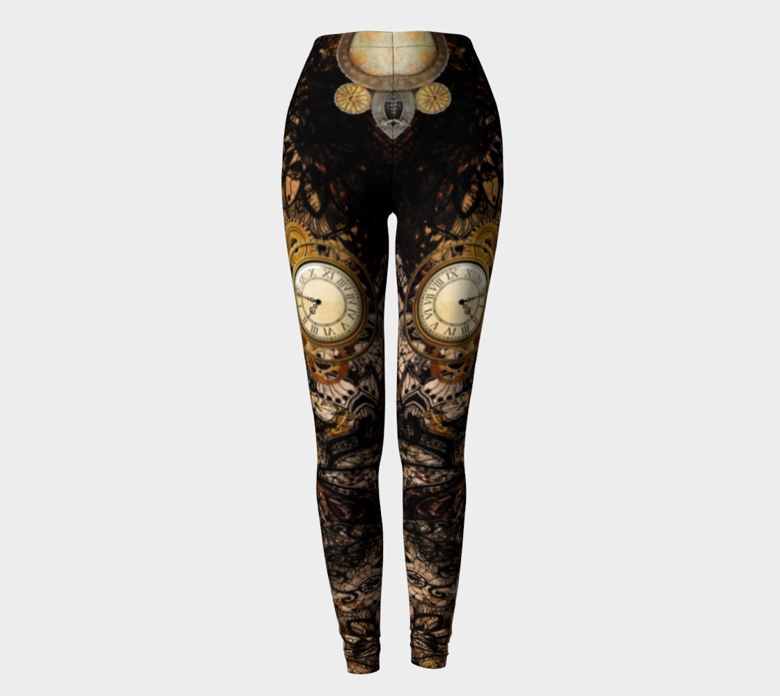 Steam Punk Leggings WOMENS Steampunk Leggings for Women Cyberpunk