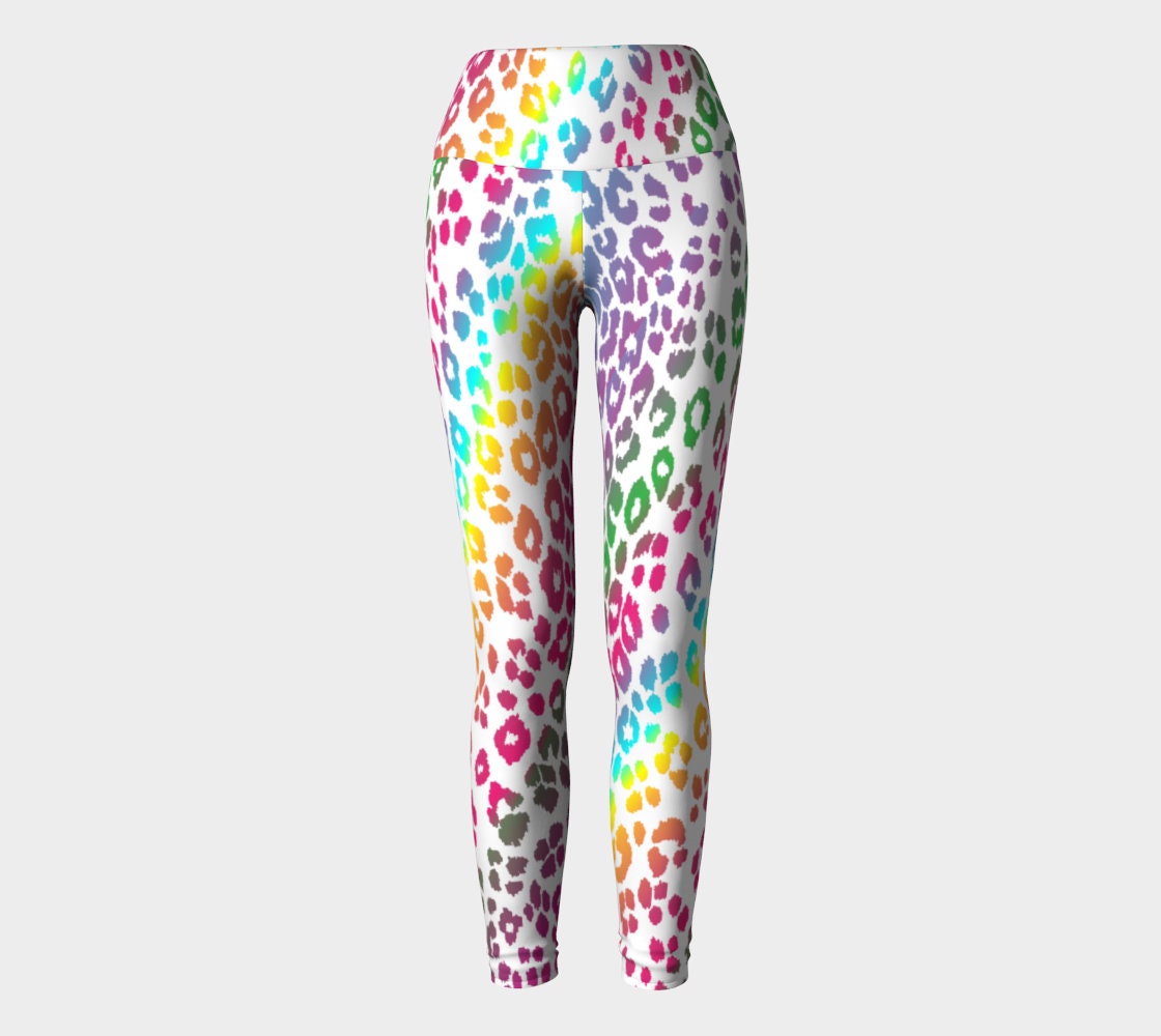 Rainbow Leopard Print Leggings