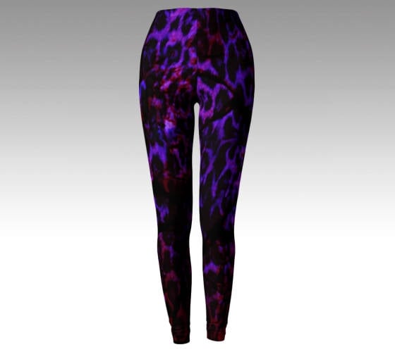 Purple Leopard LEGGINGS Leopard Print Animal Print YOGA Leggings Womens Yoga  Pants Cheetah Printed Leggings Fantasy Cosplay Leggings Women