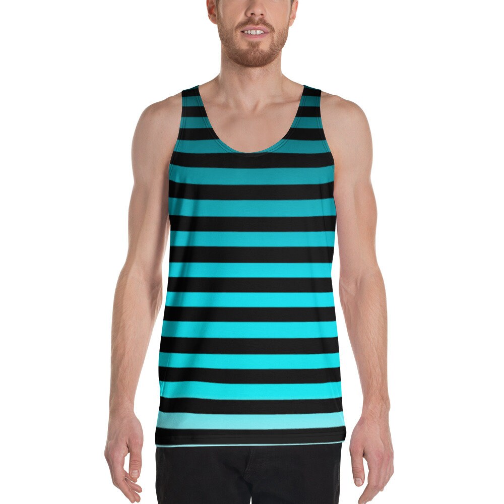 Striped MENS TANK TOP Ombre Striped Tank Top Mens Tank Top for Men ...