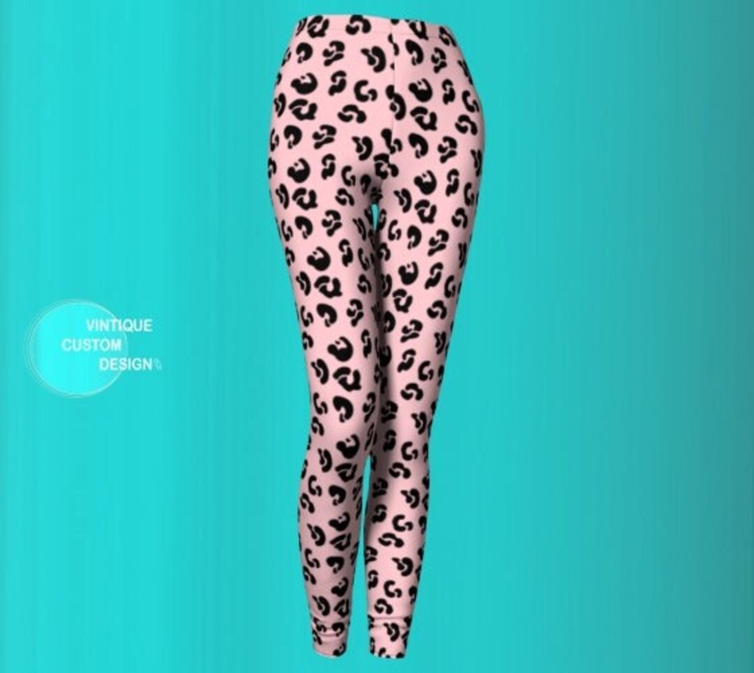Green animal print leggings hot sale