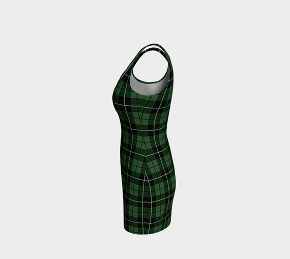 slim fit dress slacks Queen of Sparkles Green Plaid Rhinestone 4 Leaf Clover Shamrock Cotton Tank Dress XL main image 1