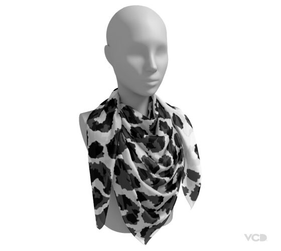 Black and white hotsell animal print scarf
