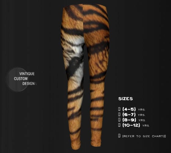 Tiger Queen CAPRI leggings LARGE ONLY -